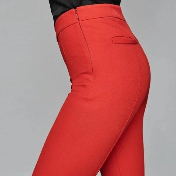 REISS Tyne Skinny Trousers Sz 0 Red - Picture 2 of 8